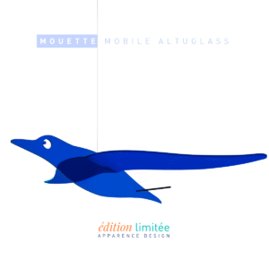 Mobile décoration maison mouette bleue transparente by apparence design